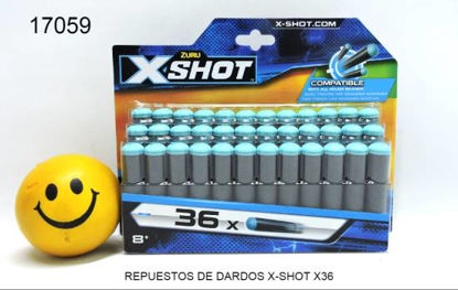 Imagen de REPUESTOS DE DARDOS X-SHOT X36 10.24